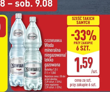 Woda mineralna Cisowianka