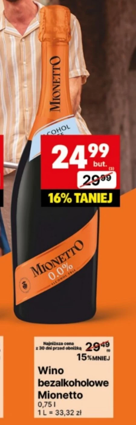 Wino bezalkoholowe Mionetto