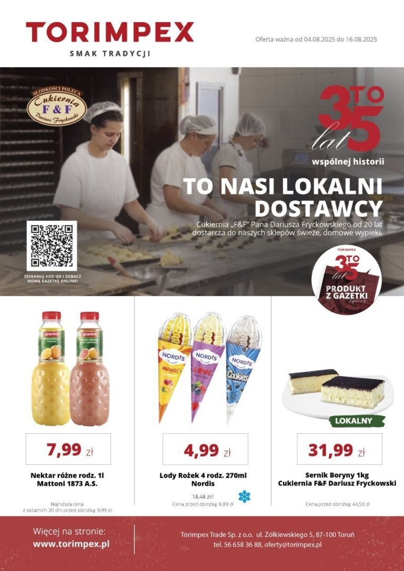 Gazetka promocyjna Torimpex - ważna od 04. 08. 2025 do 16. 08. 2025