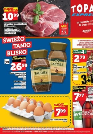 Gazetka promocyjna Topaz, ważna od 07.08.2025 do 13.08.2025.