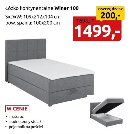 Łóżko Winer 100