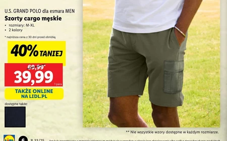 Szorty męskie Esmara