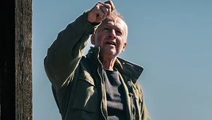 Bogusław Linda w scenie z filmu "Zamach na papieża"