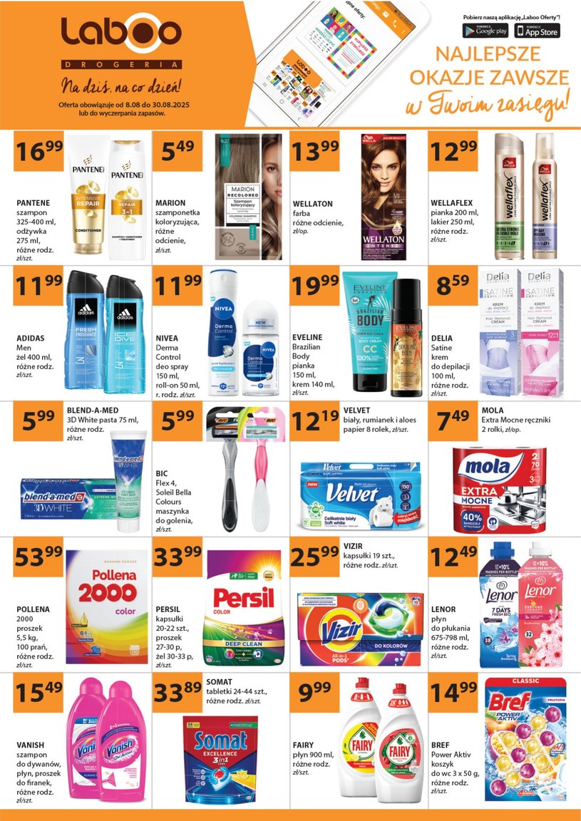Gazetka promocyjna Drogerie Laboo - ważna od 08. 08. 2025 do 30. 08. 2025
