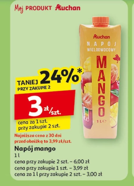 Napój owocowy Auchan