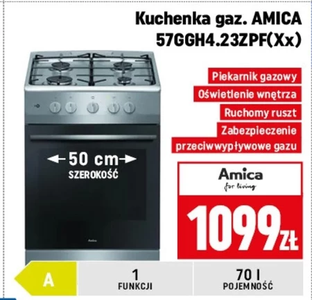 Kuchnia gazowa Amica