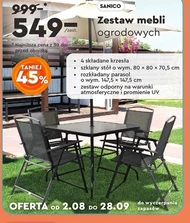 Zestaw mebli ogrodowych Sanico