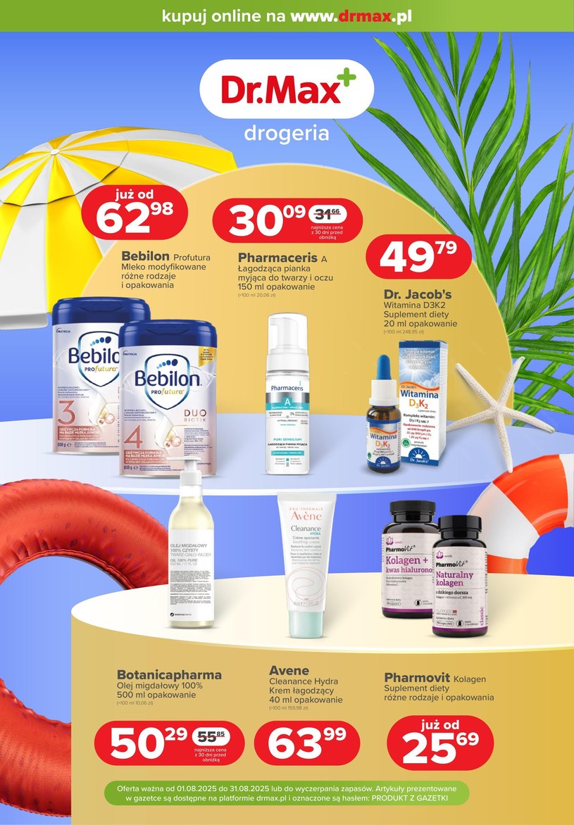 Gazetka promocyjna Dr.Max Drogeria - ważna od 01. 08. 2025 do 31. 08. 2025