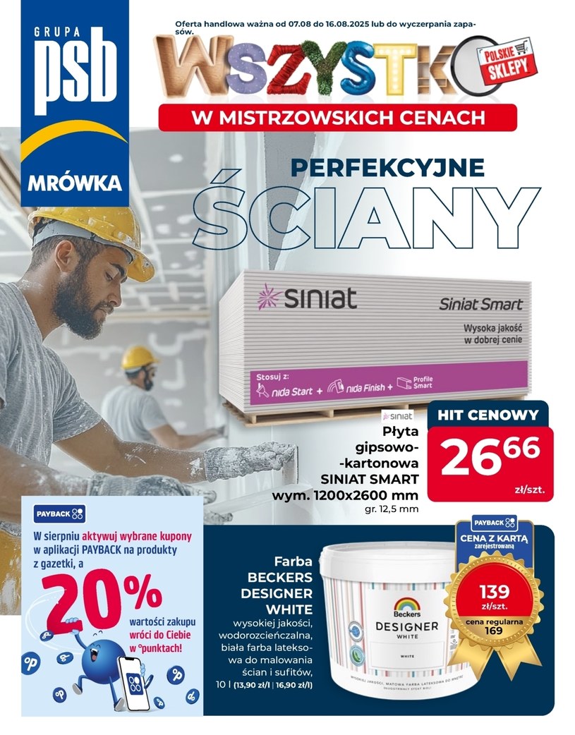 Gazetka promocyjna PSB Mrówka - ważna od 07. 08. 2025 do 16. 08. 2025