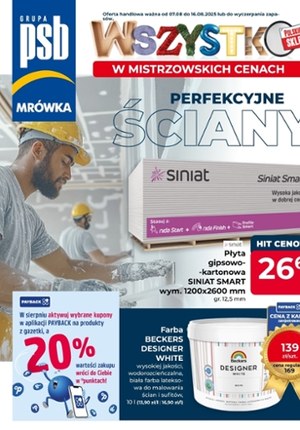 Gazetka promocyjna PSB Mrówka, ważna od 07.08.2025 do 16.08.2025.