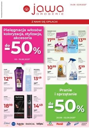 Gazetka promocyjna Jawa Drogerie, ważna od 04.08.2025 do 02.09.2025.