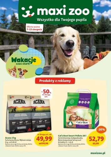 Gazetka promocyjna Maxi Zoo, ważna od 07.08.2025 do 13.08.2025.