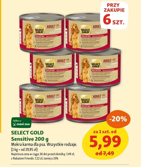 Корм для собак Select Gold