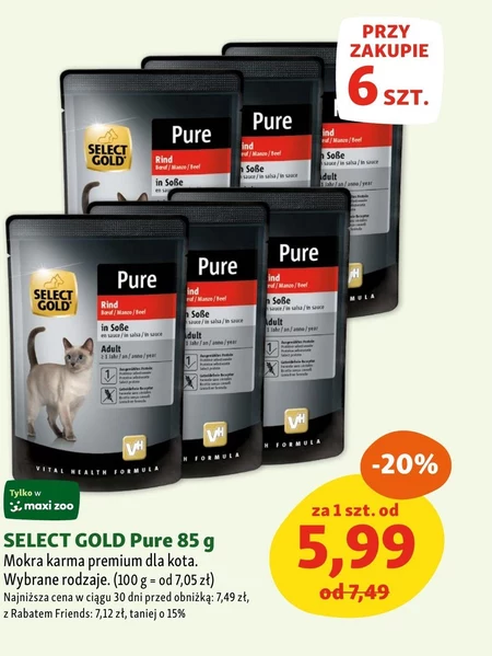 Вологий корм для котів Select Gold