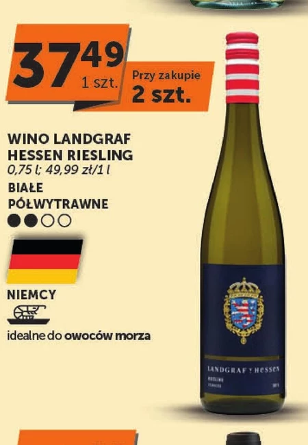 Wino półwytrawne Białe