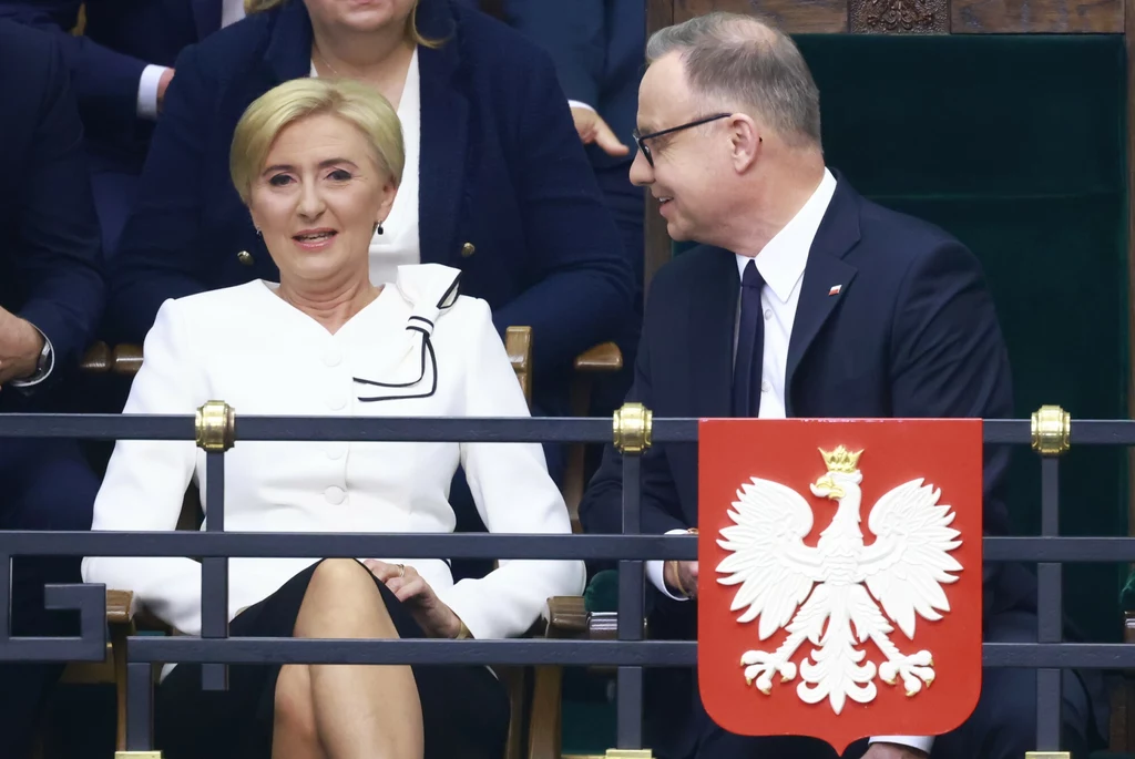 Agata Duda z mężem na zaprzysiężeniu Karola Nawrockiego 