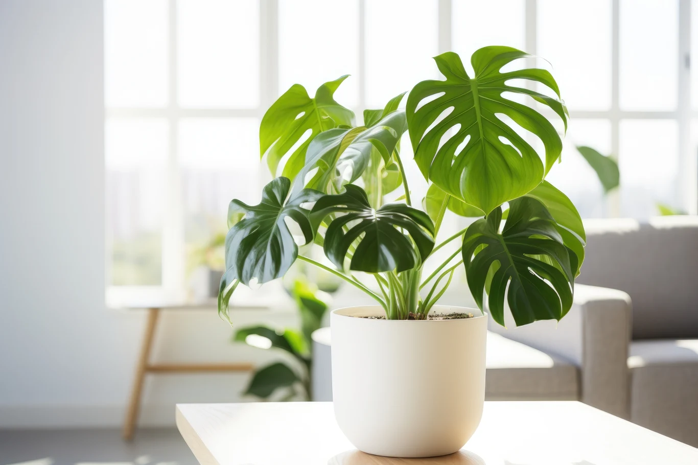 Monstera to jeden z najpopularniejszych kwiatów doniczkowych 