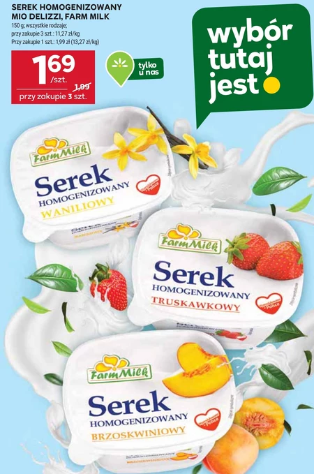 Serek homogenizowany Mio Delizzi