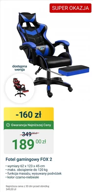 Ігрове крісло Fox