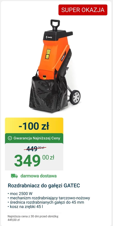 Rozdrabniacz do gałęzi