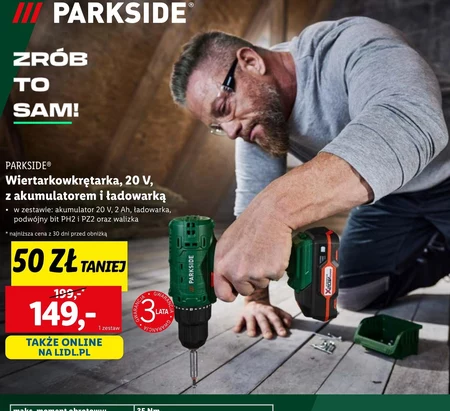 Wiertarko-wkrętarka Parkside