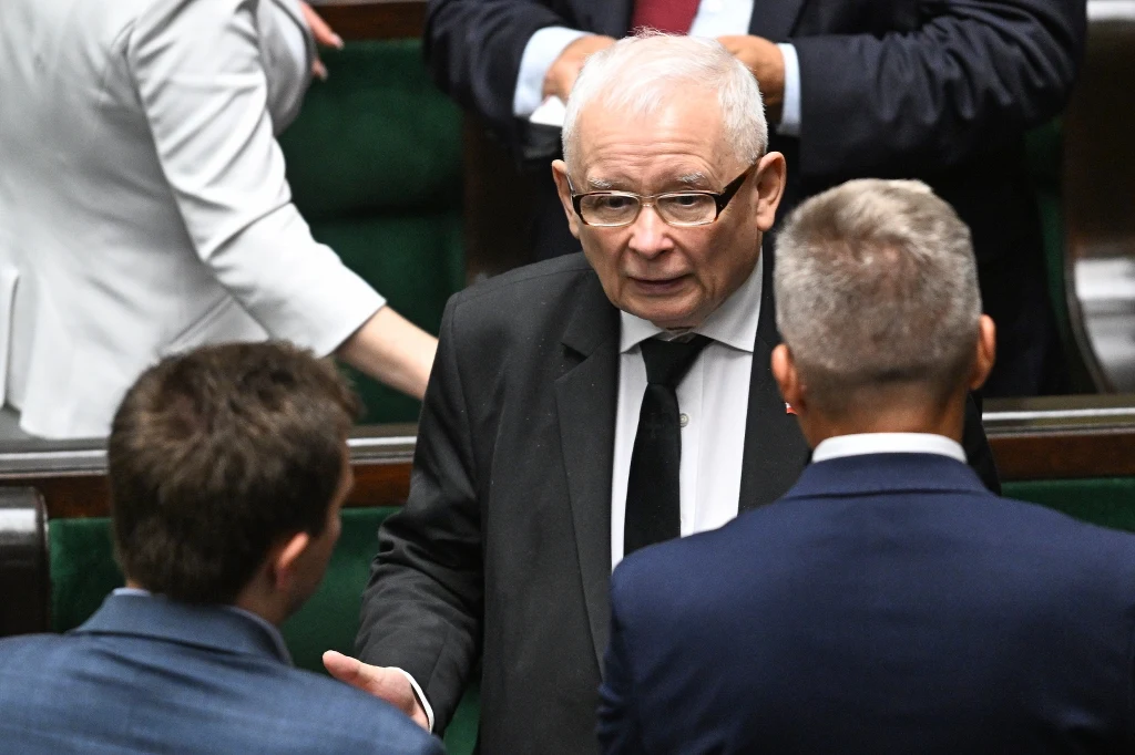 Prezes PiS Jarosław Kaczyński w Sejmie Prezes PiS Jarosław Kaczyński w Sejmie