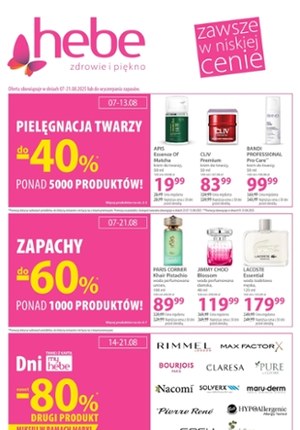 Gazetka promocyjna Hebe, ważna od 07.08.2025 do 21.08.2025.