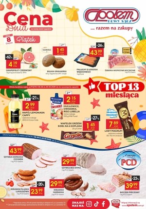 Gazetka promocyjna PSS Społem Nowy Sącz, ważna od 08.08.2025 do 20.08.2025.