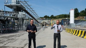 Donald Tusk odwiedził budowę tunelu kolejowego