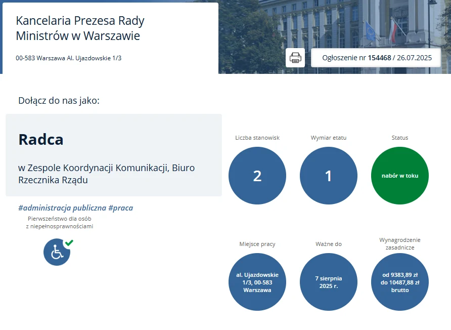 Adam Szłapka szuka pracowników do swojego zespołu