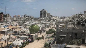 Strefa Gazy. Zrzuty pomocy humanitarnej dla Palestyńczyków