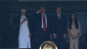 Donald Trump i Gianni Infantino z małżonkami 