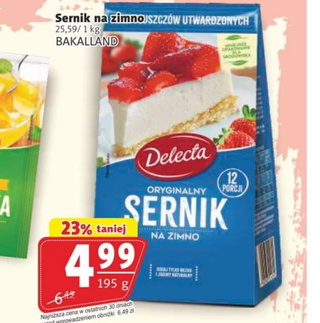 Холодний чізкейк Delecta