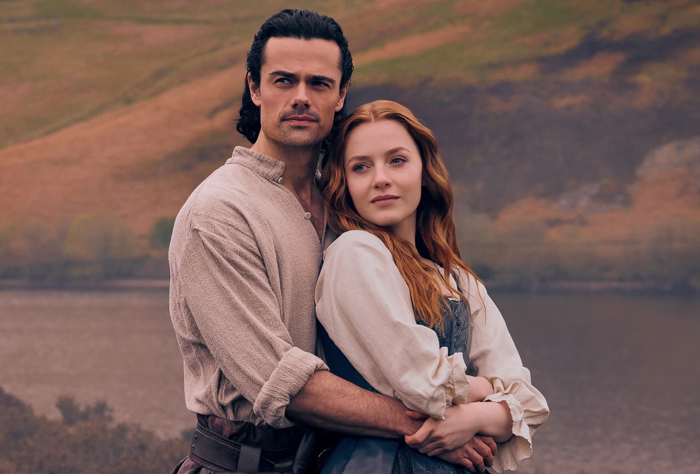 "Outlander: krew z krwi": Jamie Roy (Brian), Harriet Slater (Ellen) "Outlander: krew z krwi": Jamie Roy (Brian), Harriet Slater (Ellen)