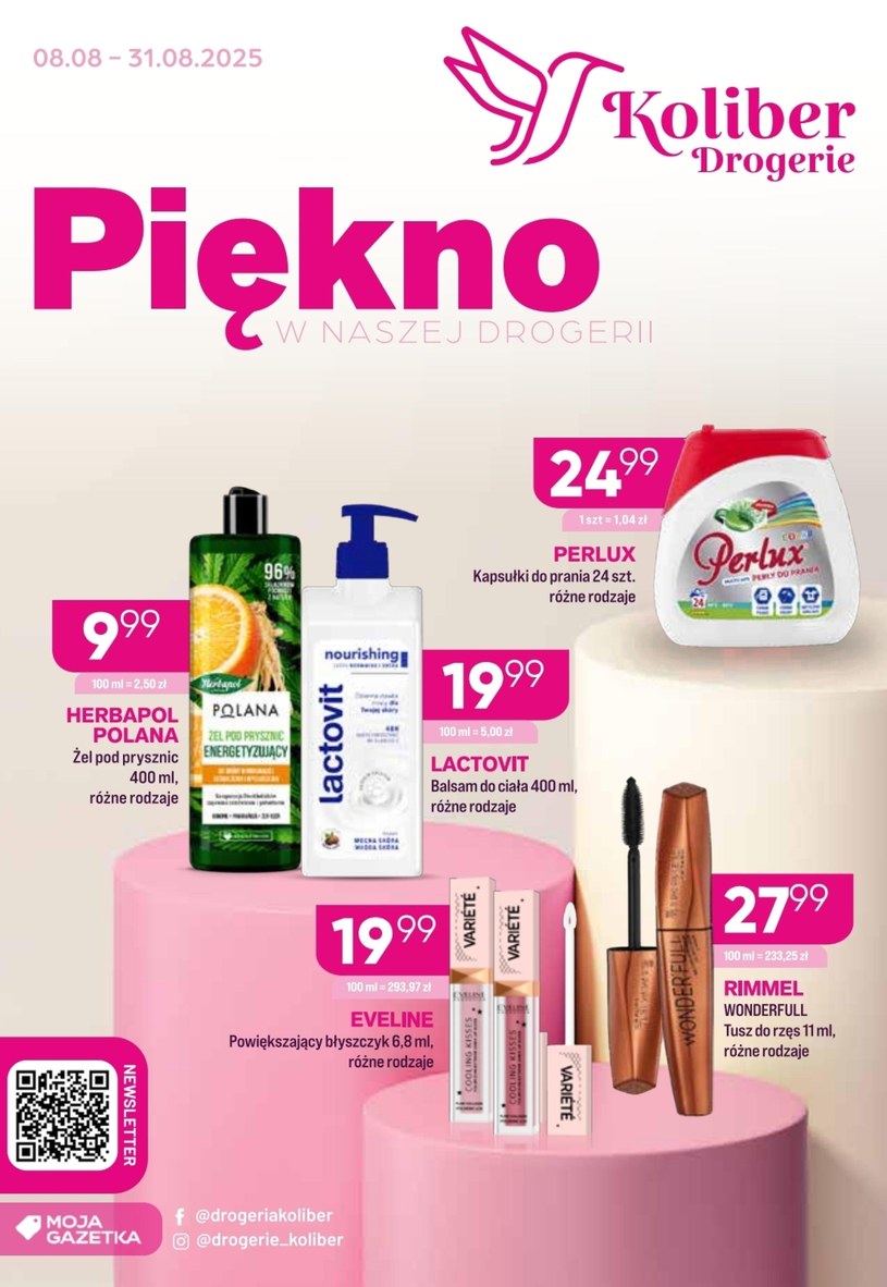 Gazetka promocyjna Drogerie Koliber - ważna od 08. 08. 2025 do 31. 08. 2025