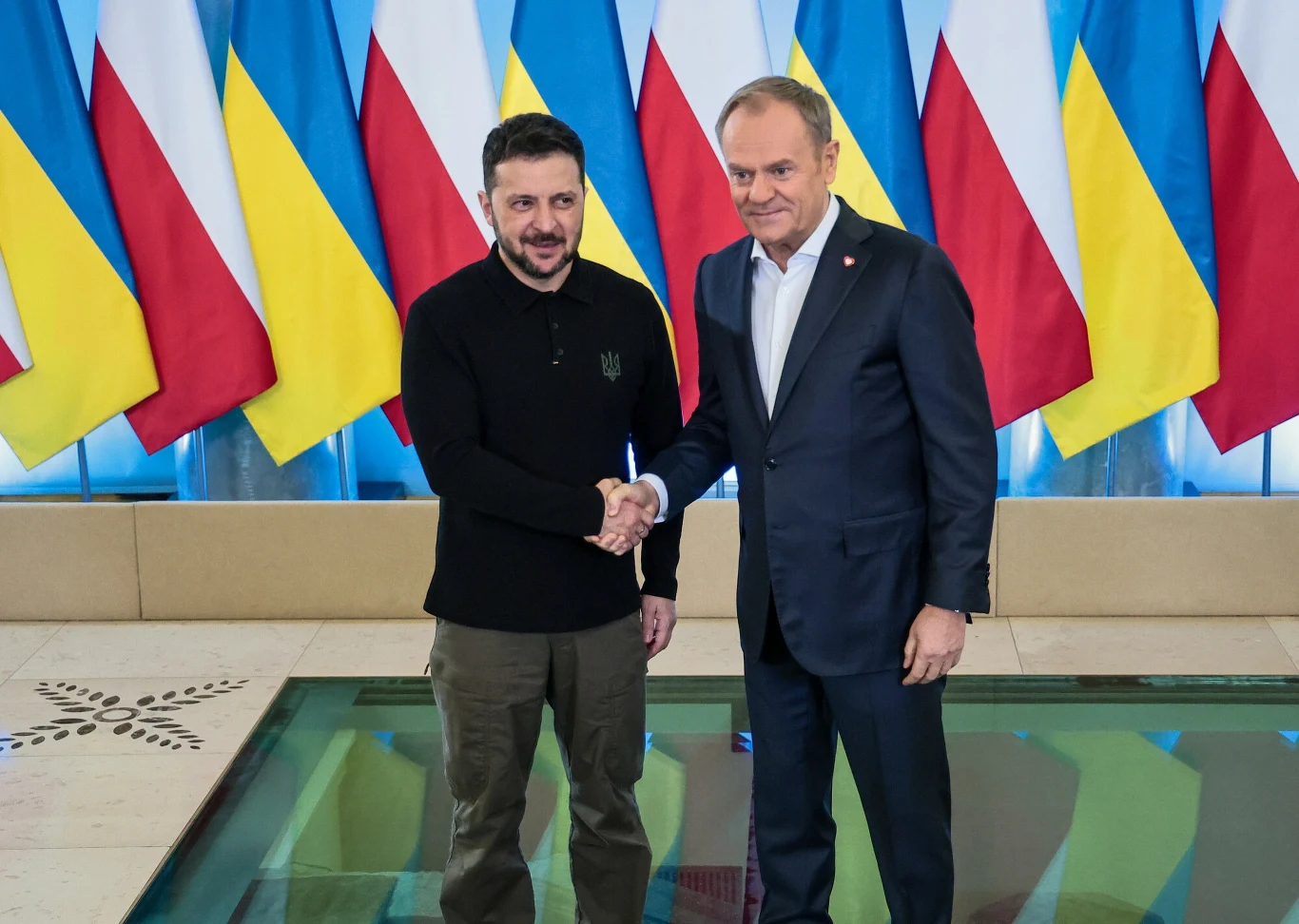 Donald Tusk i Wołodymyr Zełeński Donald Tusk i Wołodymyr Zełeński