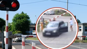 42-latka zignorowała czerwone światło. Utknęła z dziećmi na przejeździe