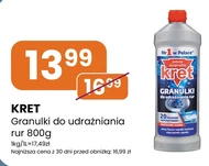 Granulki do udrażniania rur Kret