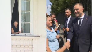 Z okna nagle wychylił się prezydent Nawrocki. "Zejdę za 30 minut"
