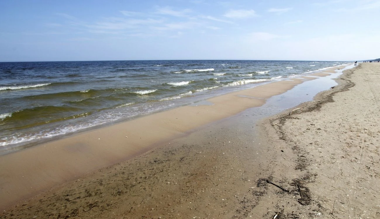 Morze Bałtyckie i plaża w Jantarze Morze Bałtyckie i plaża w Jantarze