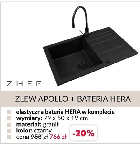 Zlew kuchenny Apollo