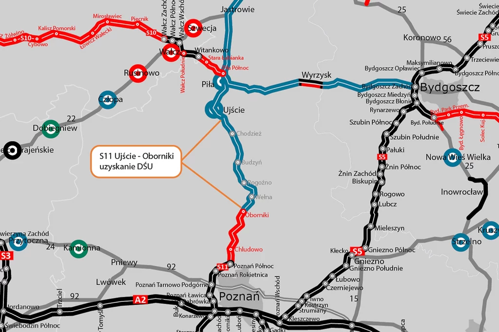 S11 Ujście - Oborniki. Wydano decyzję środowiskową S11 Ujście - Oborniki. Wydano decyzję środowiskową