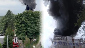 Pożar szkoły w Zielonej Górze