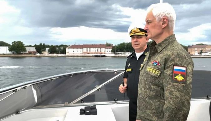 Minister obrony Rosji Andriej Biełousow w obwodzie królewieckim
