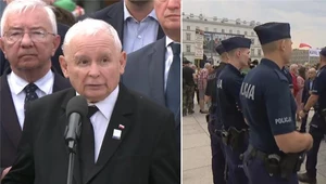 Gorąco podczas miesięcznicy. Kaczyński grzmi, uderzył w protestujących