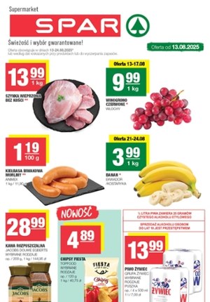 Gazetka promocyjna SPAR, ważna od 13.08.2025 do 24.08.2025.