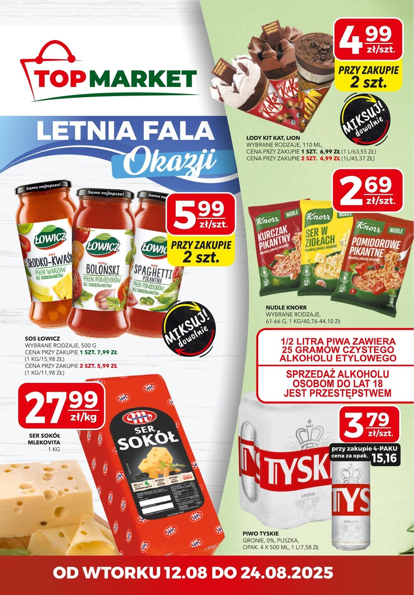 Gazetka promocyjna Top Market - ważna od 12. 08. 2025 do 24. 08. 2025
