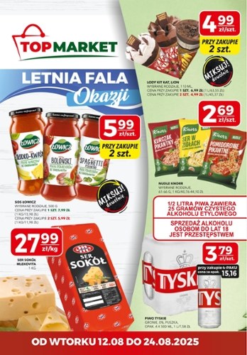Gazetka promocyjna Top Market, ważna od 12.08.2025 do 24.08.2025.