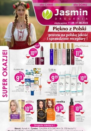 Gazetka promocyjna Jasmin Drogerie, ważna od 11.08.2025 do 31.08.2025.