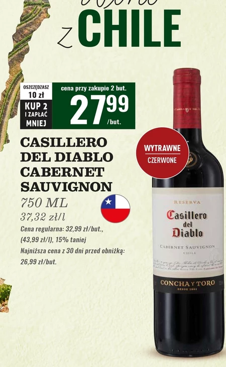 Wino wytrawne Casillero Del Diablo